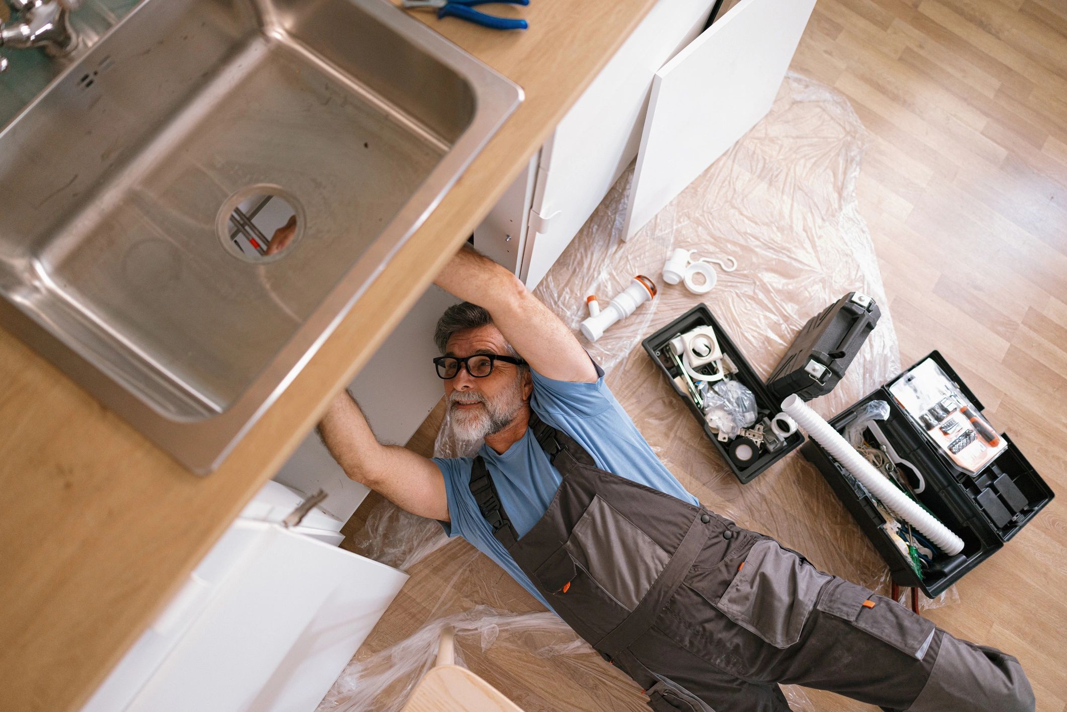 handyman working tools home repair